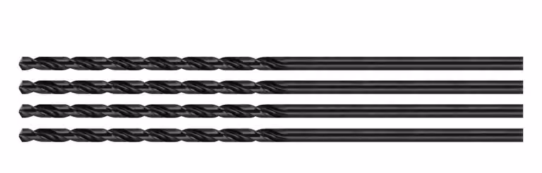 Set di 4 punte per metallo, extra lunghe (5,2x300 mm)