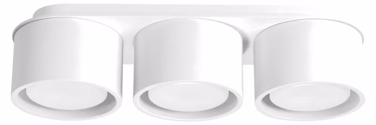 Plafoniera MODO 3 bianca Gx53 3xGx53 10W in alluminio 8,2x10,4x32,4 cm Sollux Lighting