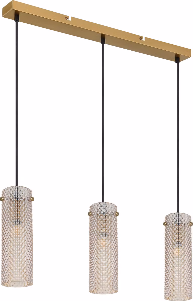Globo Karolo E14 lampada a sospensione tripla 40W color oro, metallo Ø8cm 15775-3H