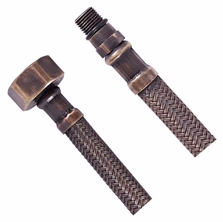 Tubo flessibile, acciaio inox M10x3/8", 35cm, bronzo
