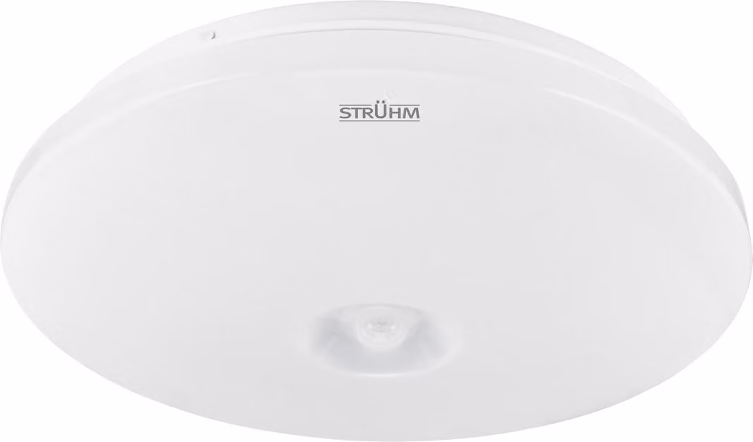 Plafond da soffitto moderno bianco rotondo Ø25,5cm per corridoio soggiorno sensore di movimento dimmerabile colore neutro LED 12W WINYL Struhm
