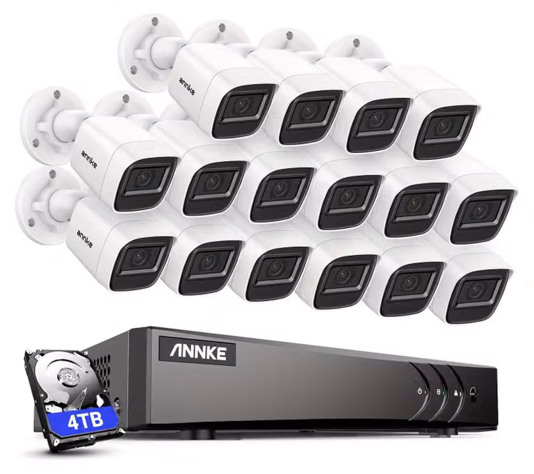 Sistema di sicurezza - Sistema di videosorveglianza - Sistema di telecamere - Kit di videosorveglianza - Registratore DVR a 16 canali