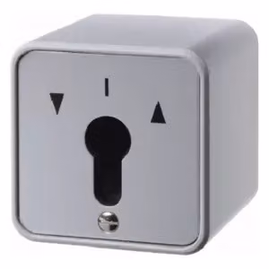 Berker 4462 Interruttore a chiave per tende Ap per profilo mezzo cilindro pressofuso IP44