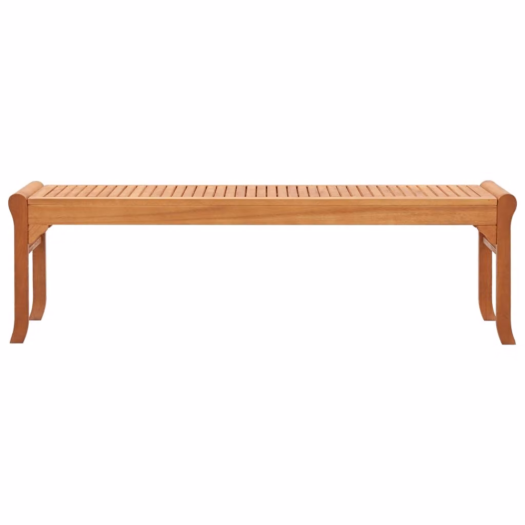 Panca da Giardino 3 Posti 150 cm Legno Massello di Eucalipto