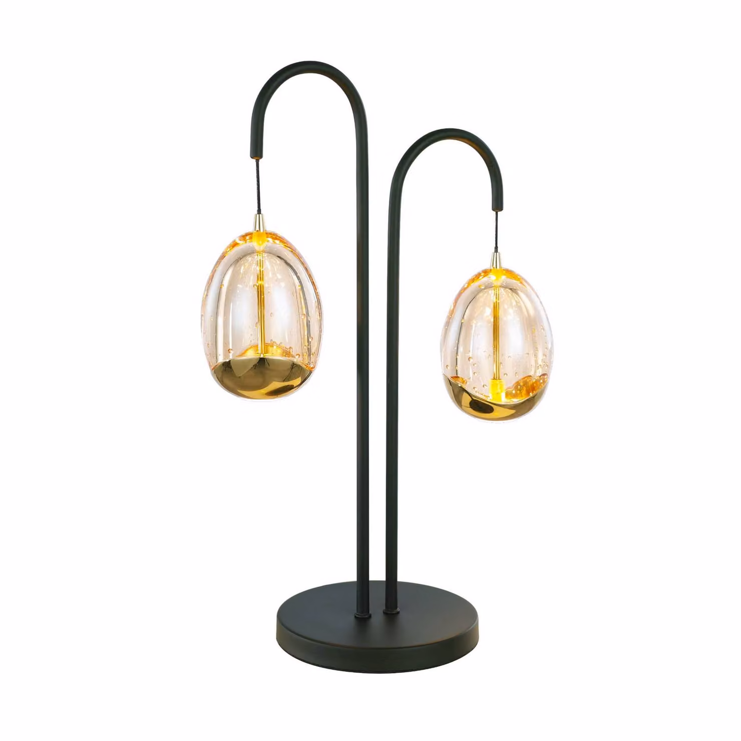 HighLight Lampada da tavolo a LED Golden Egg, dimmerabile, Crema / Ambra, Soggiorno / Sala da pranzo, Vetro, Moderno, Lampada da tavolo LED