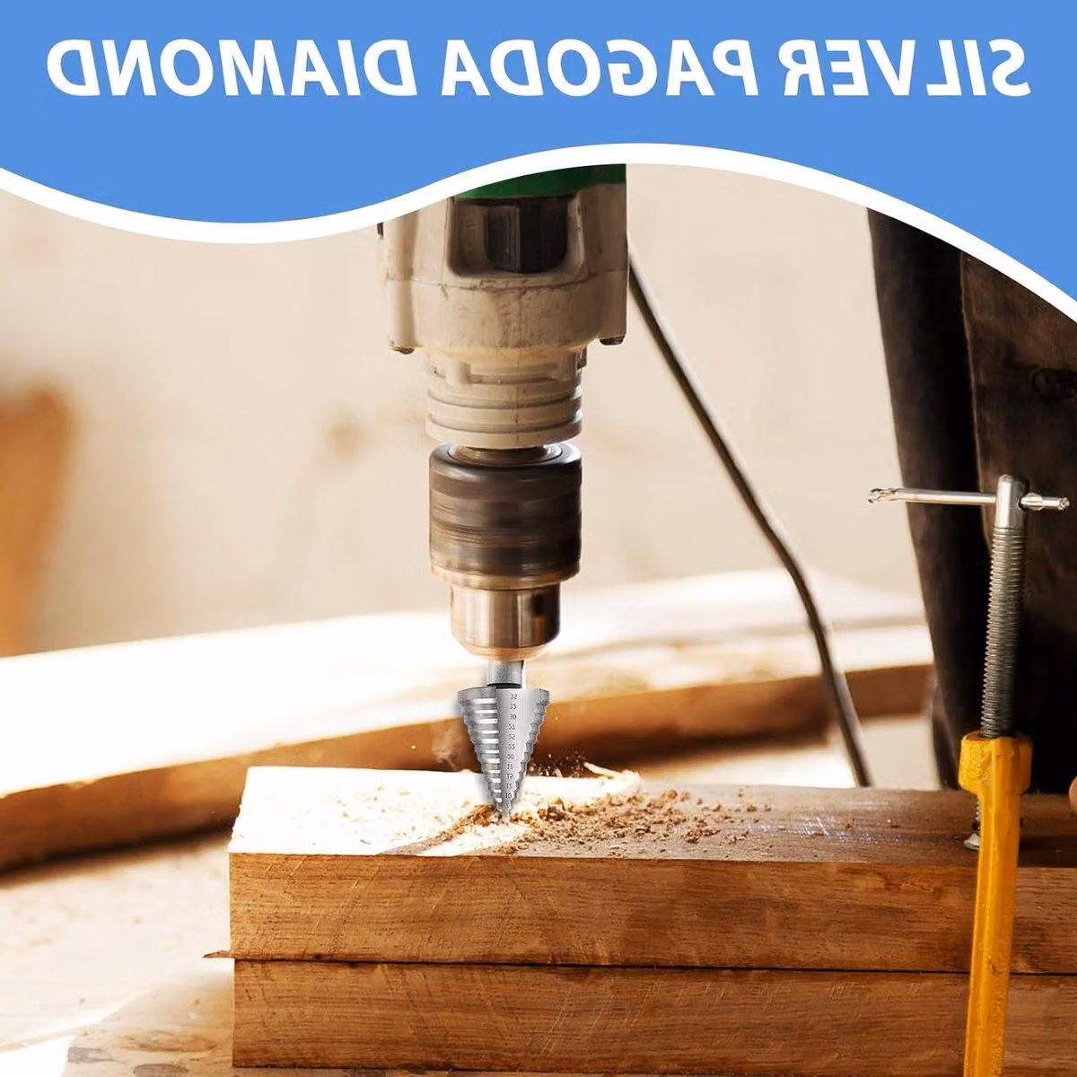 Trapano a tazza in acciaio con rivestimento in titanio, ideale per forature precise in metallo, legno, plastica e altri materiali (da 5 mm a 35 mm)