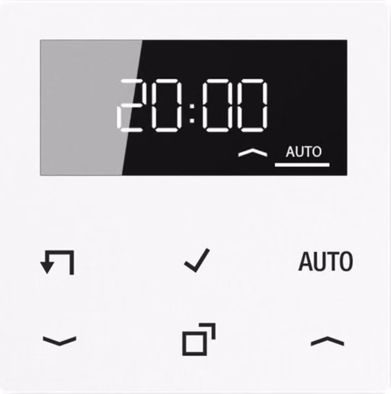 Jung Timer Standard, display in vetro A 1750 D WW