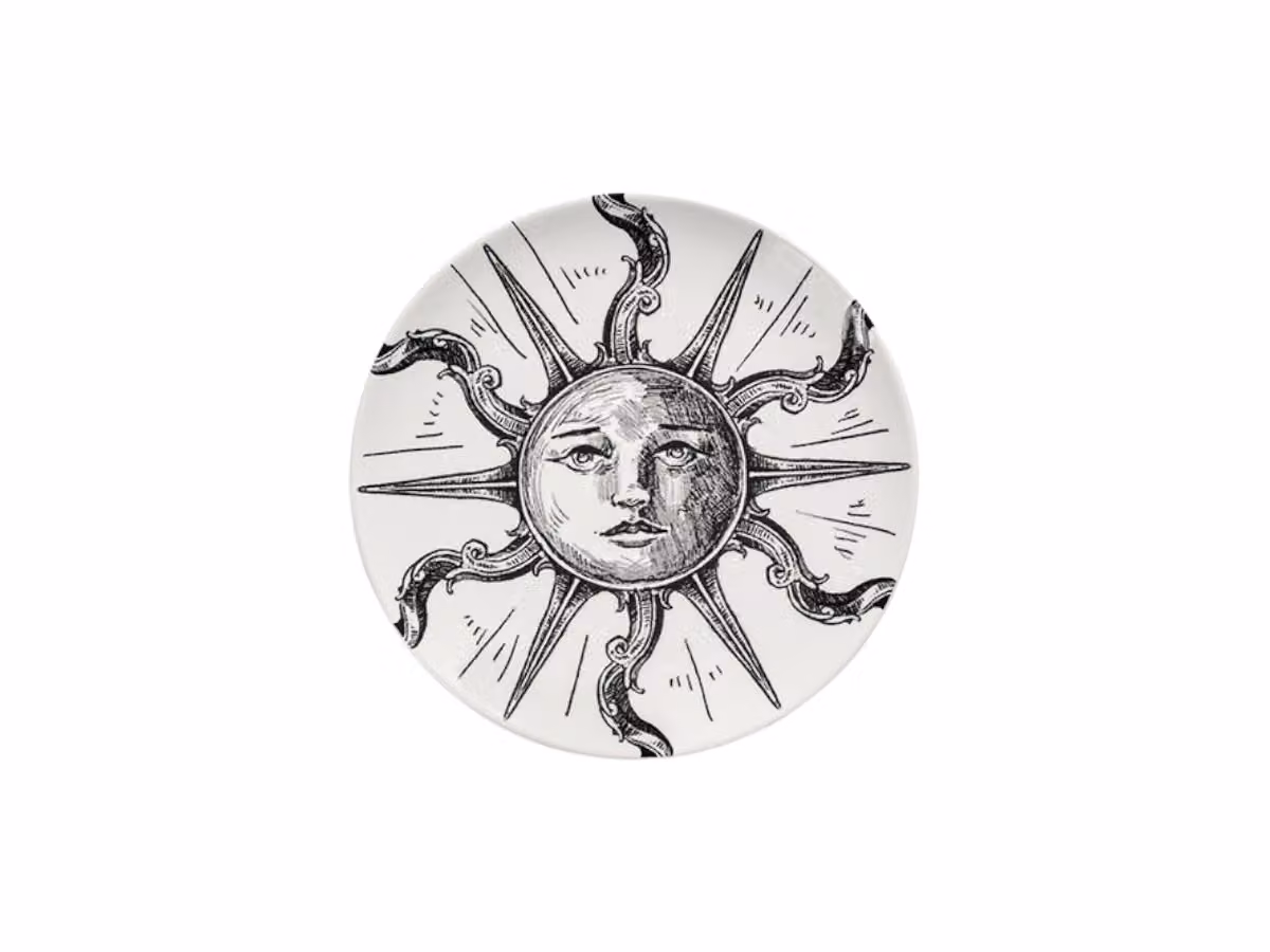 Unity Sun Piatto Pane Bianco-Nero