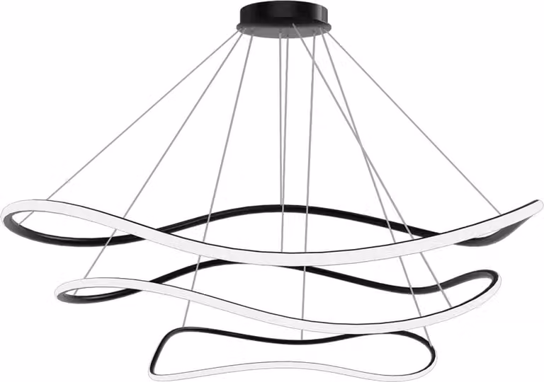 Lampada A Sospensione Toolight Lhj016-Cp3 Black