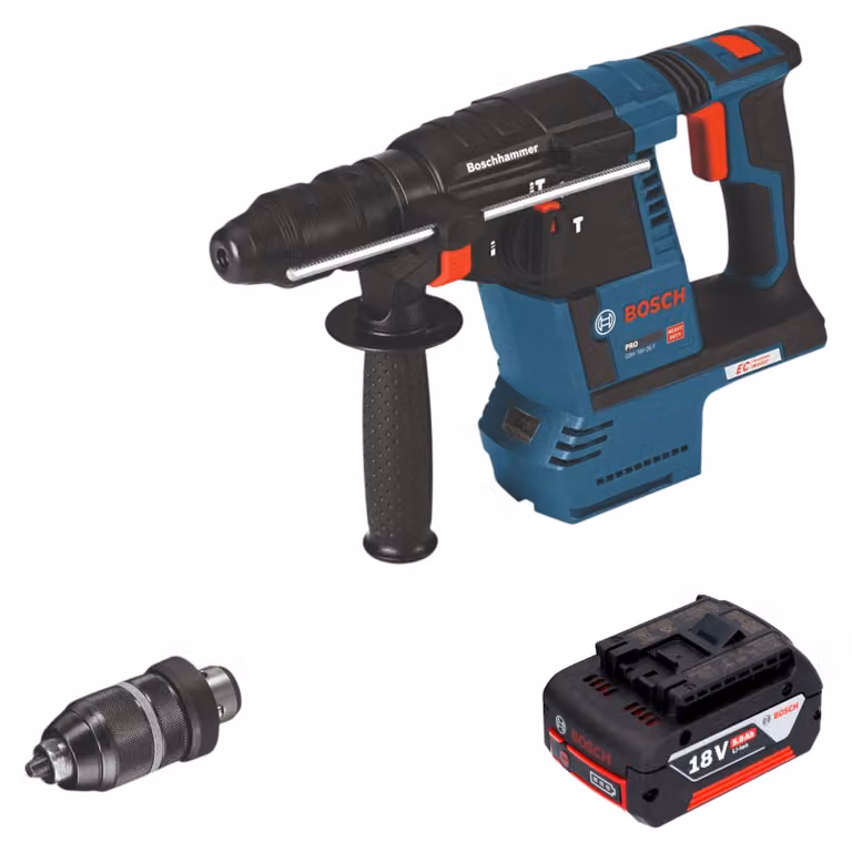 Martello perforatore a batteria Bosch GBH 18V-26 F Professional 18 V 2,6 J SDS Plus + 1x batteria da 5,0 Ah - senza caricabatterie