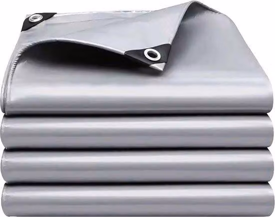 Telo per tetti in polietilene (PE) resistente e impermeabile, dimensioni 3x3 metri - resistente ai raggi UV e all'abrasione - telo per costruzioni e telo di base - colore argento