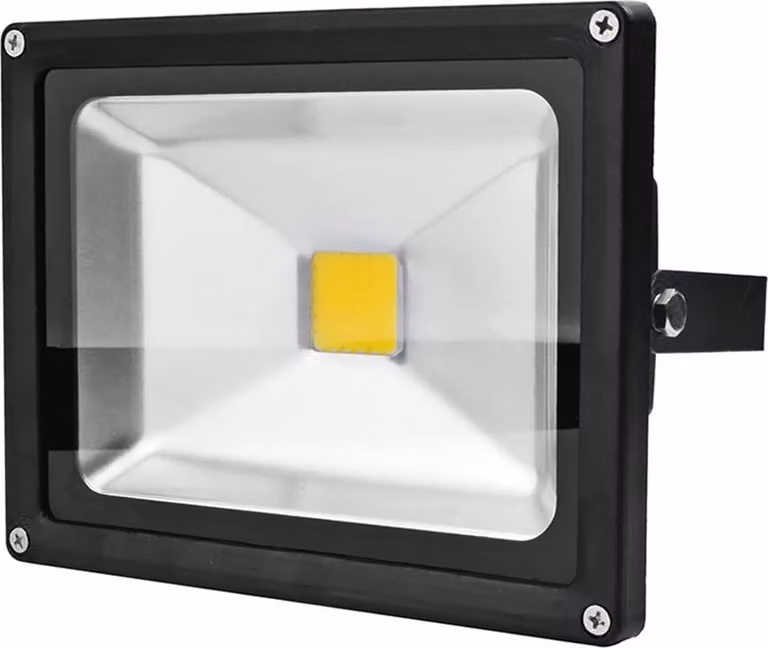 Greenmigo Proiettore da 20 W, luce bianca fredda, corpo in alluminio nero, IP65, lampada LED impermeabile, applique, illuminazione diffusa, illuminazione da esterno, lampada da giardino a LED, faretto da esterno