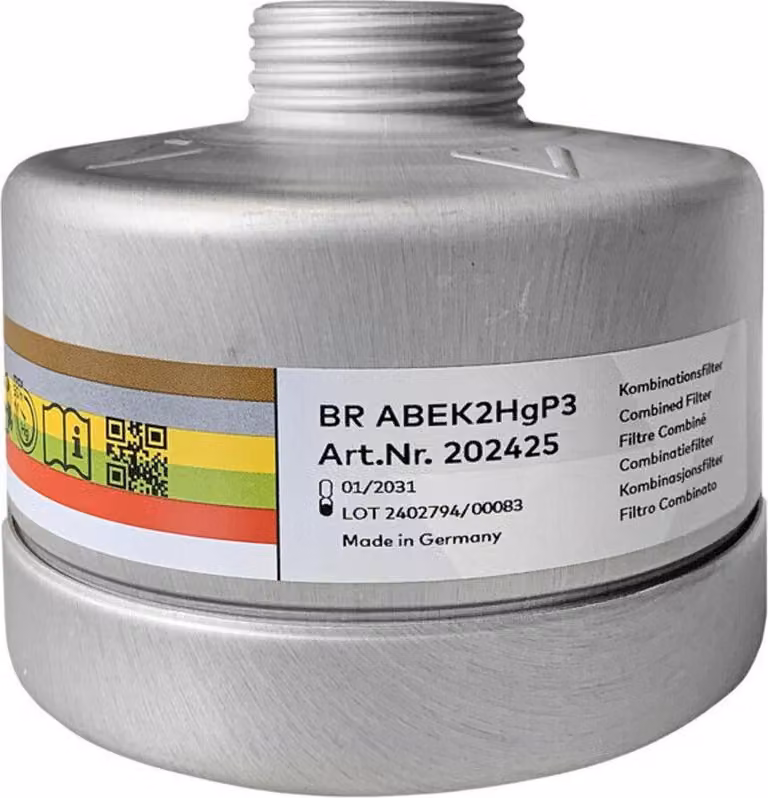 Filtri combinati BartelsRieger, modello ABEK2HgP3, filtro a vite