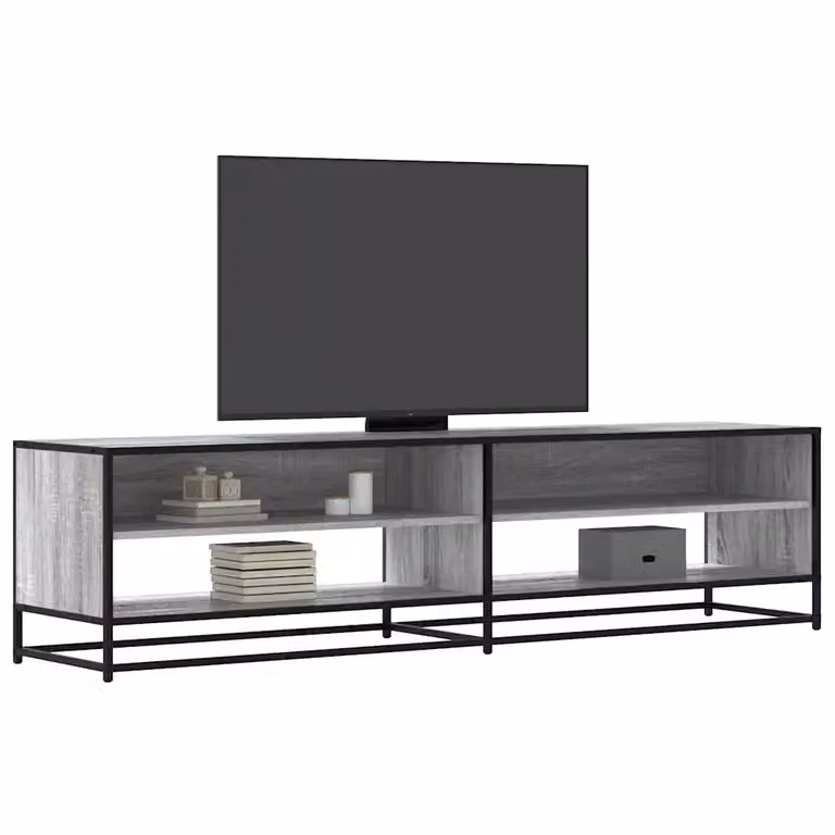 Mobile Porta TV vidaXL in stile Industrial, Grigio Sonoma, L/P/H: 180,5 x 40 x 46 cm