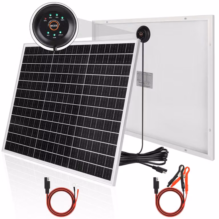 Pannello solare monocristallino - Potenza: 50 W - Sistema a 12 Volt
