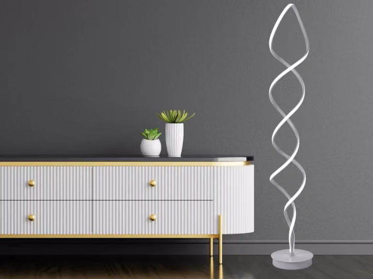 Lampada da terra LED NEDES, design, 90W - JF2303/W