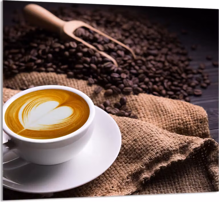 PIATTO IN VETRO PER CUCINA 65x60 Caffè