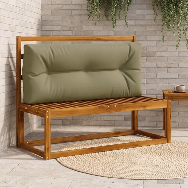Cuscino per schienale per pallet vidaXL VIANEN verde in poliestere con rivestimento rimovibile e resistente ai raggi UV