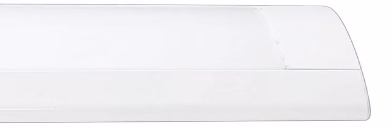 Copertura per lampada, grado di protezione IP20, per 2 tubi LED da 9W, lunghezza 60 cm, colore bianco