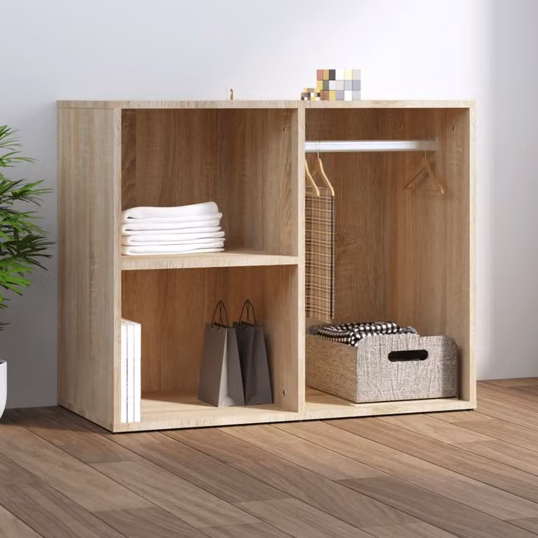 Armadietto Cosmetici Moderno vidaXL in Legno Rovere, Colore Marrone, L 80 cm x P 40 cm x H 65 cm