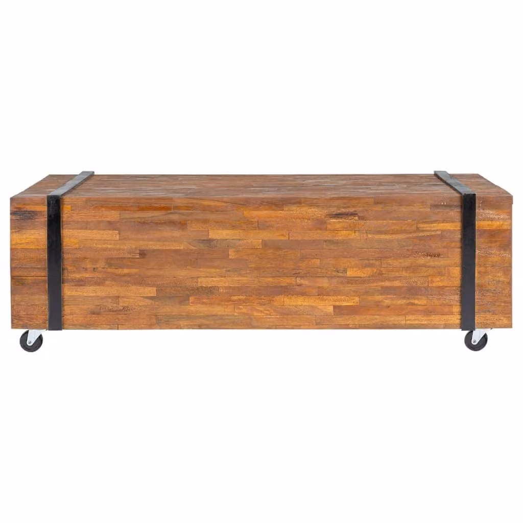 Tavolino 110x45x38 cm in legno massiccio teak