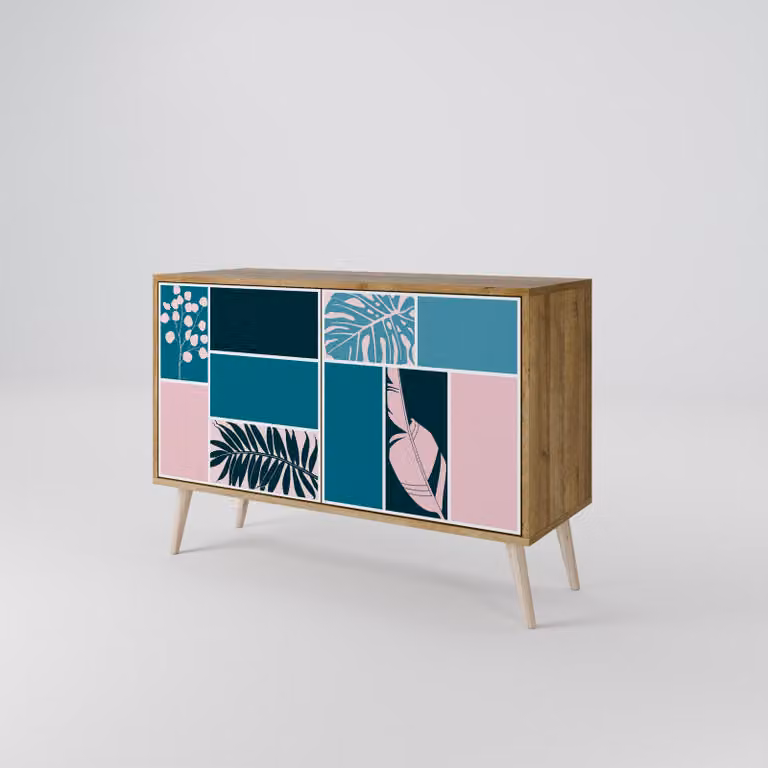 Cassettiera Spacerebels a 2 ante - credenza cassettiera - credenza alta - mobile guardaroba - soggiorno camera da letto - 57,5×111×42 (HxLxP)