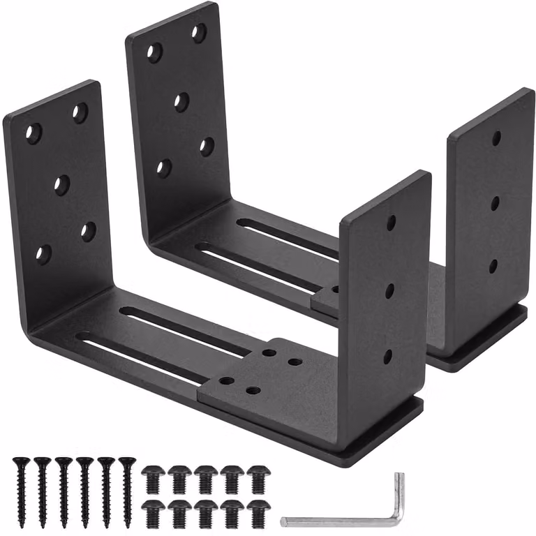 Solidchoice - Set di 2 barre regolabili per bloccare le porte