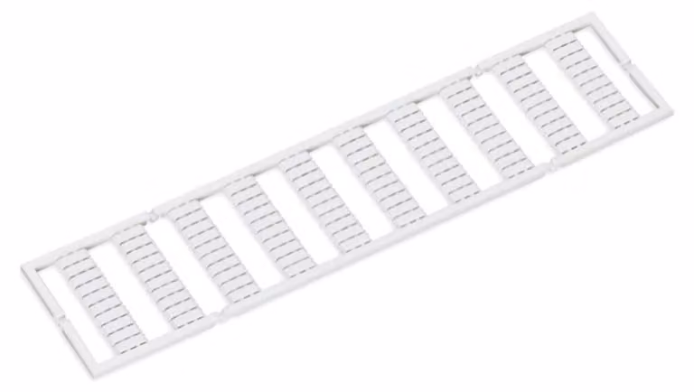 5 pezzi Sistema di marcatura WMB bianco non stampato - Marcatura morsettiera 4mm bianco 793-4501