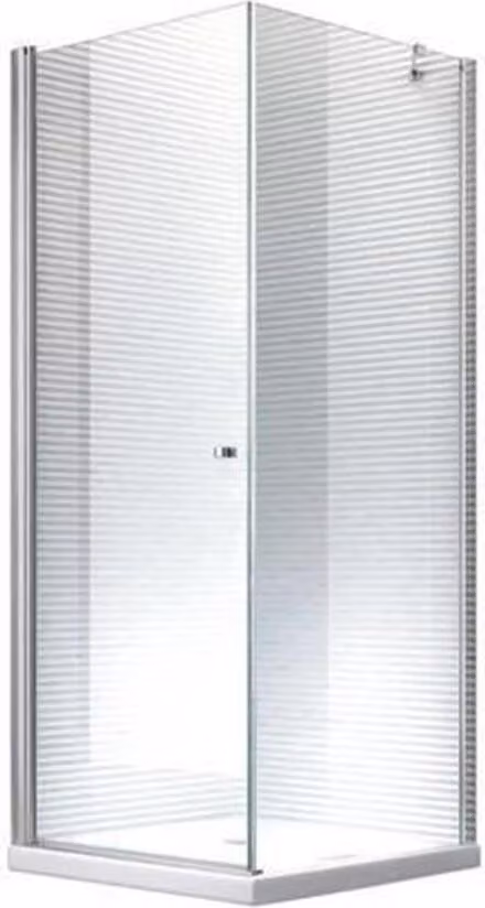 Glaszentrum Hagen - 80x80x195cm - cabina doccia Hades - 8mm - vetro temperato di sicurezza