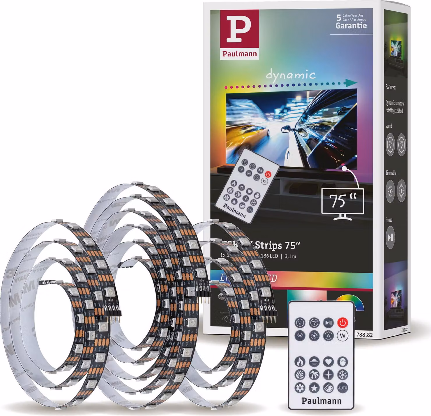 Paulmann EntertainLED USB Striscia LED illuminazione TV 75 pollici