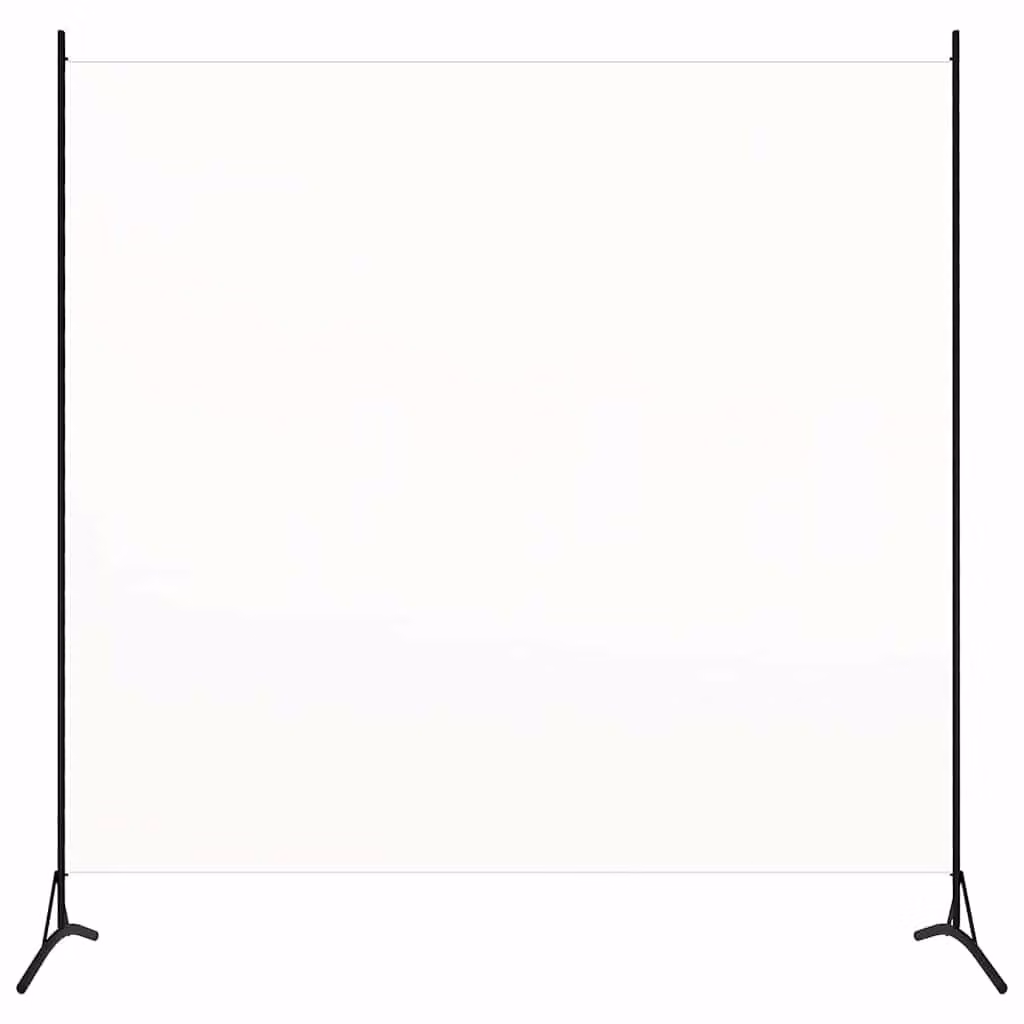 Paravento vidaXL Bianco in Tessuto H: 175 cm x L: 180 cm