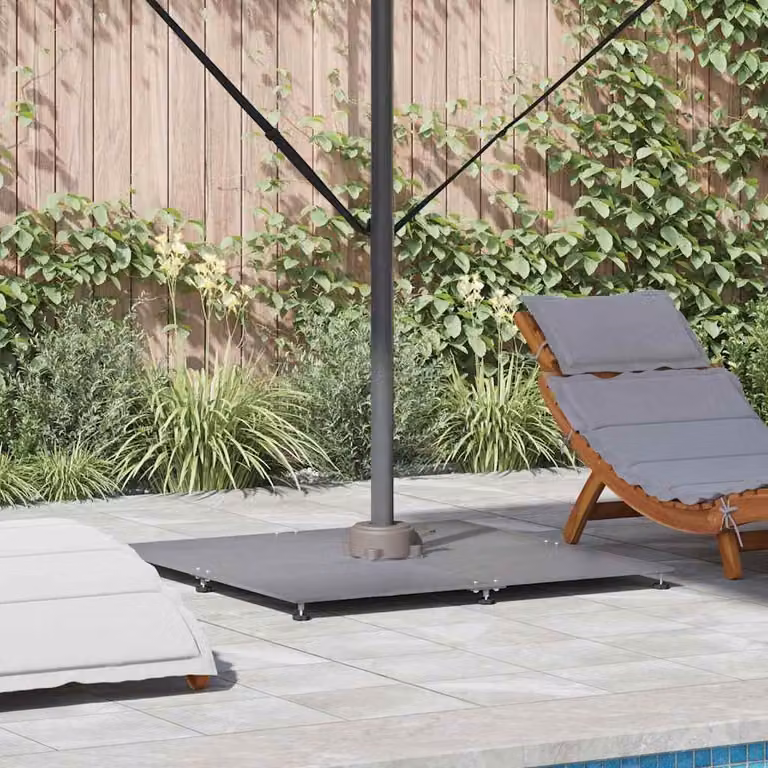 Maison Exclusive - Portaombrelli da 52 kg, effetto legno scuro, acciaio, forma quadrata