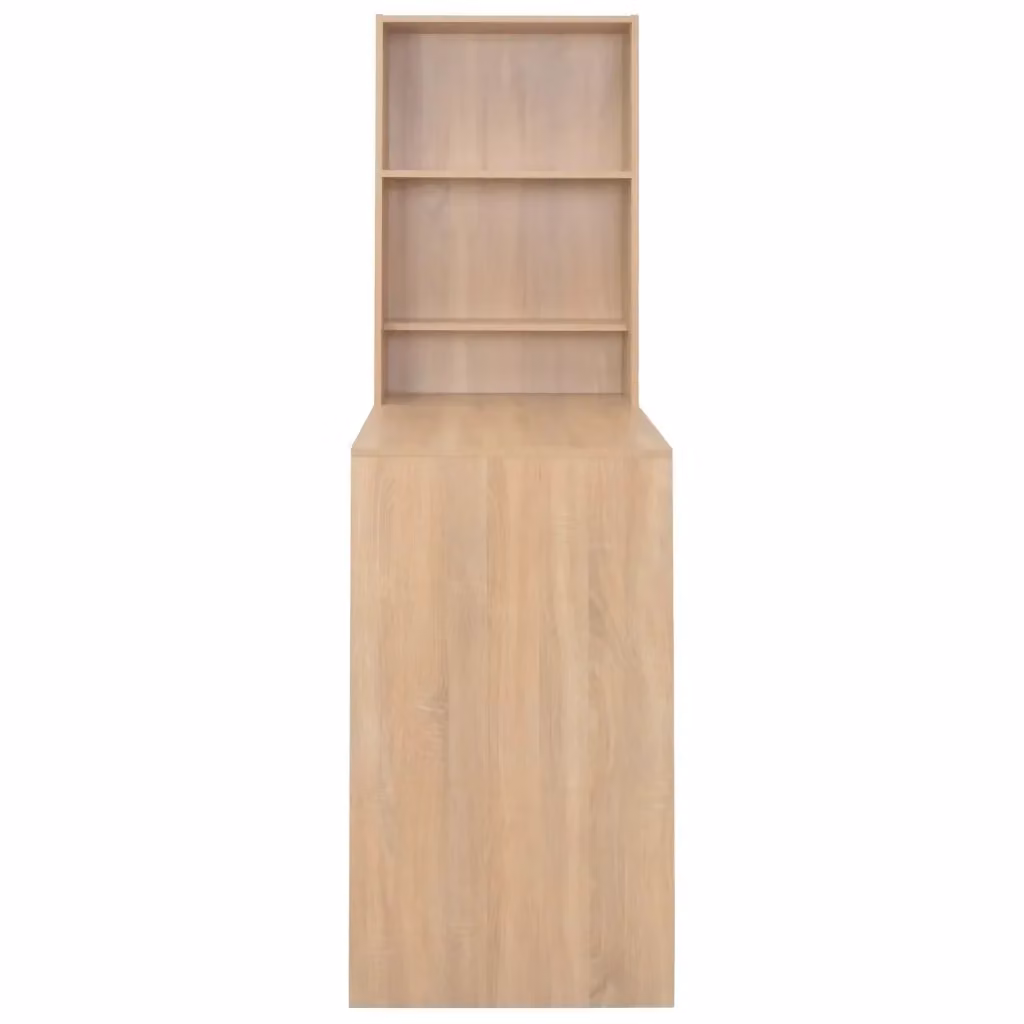 Tavolo da bar moderno con mobiletto vidaXL in legno color rovere, L: 115 cm, P: 59 cm, H: 200 cm – 2