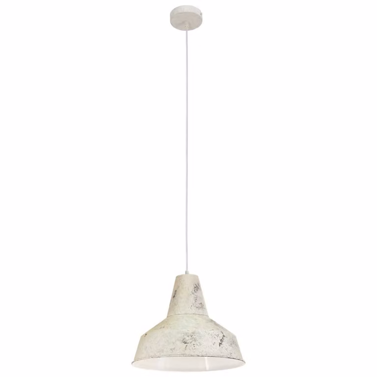 Eglo 49249 Somerton lampada a sospensione E27 in acciaio verniciato bianco