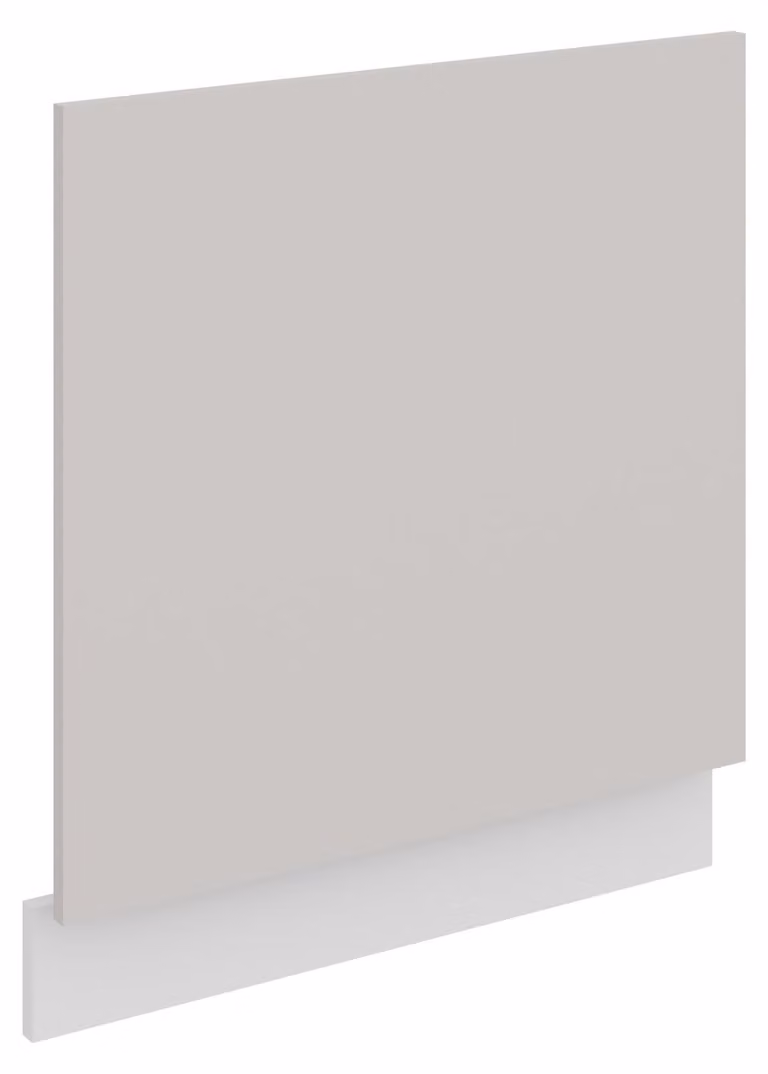 Pannello frontale per lavastoviglie da incasso da 60 cm, linea COMO, color cashmere beige opaco + bianco opaco - da incasso, con pannello comandi a vista