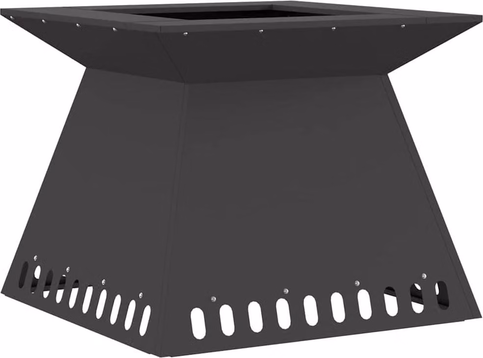 Focolare Nero 60 x 60 x 50 cm Acciaio