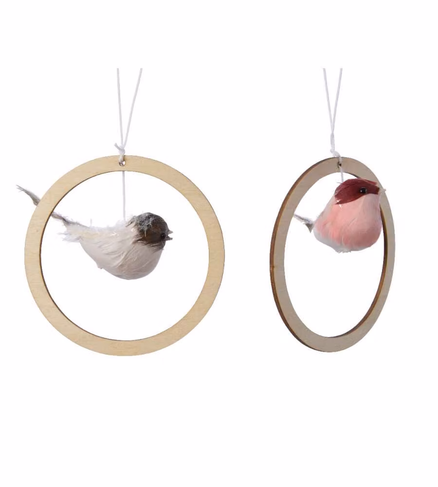 Uccello decorativo colori assortiti