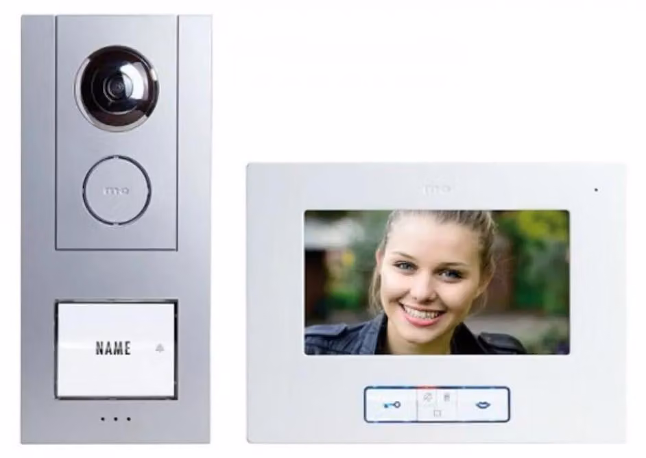 m-e modern-electronics VISTUS VD ALU-6710 S Videocitofono cablato argento (41174)