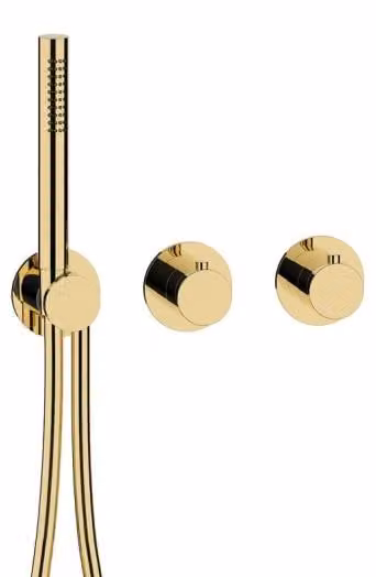 Herzbach MODUL7 Set di termostati colorati per 1 utenza, PVD oro