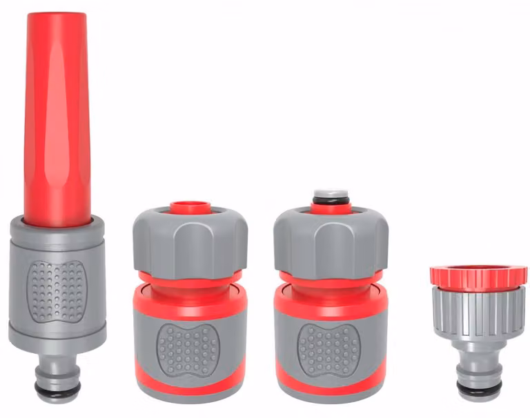 Set di 4 pezzi per irrigatori Awtools, manico in gomma da 1/2"