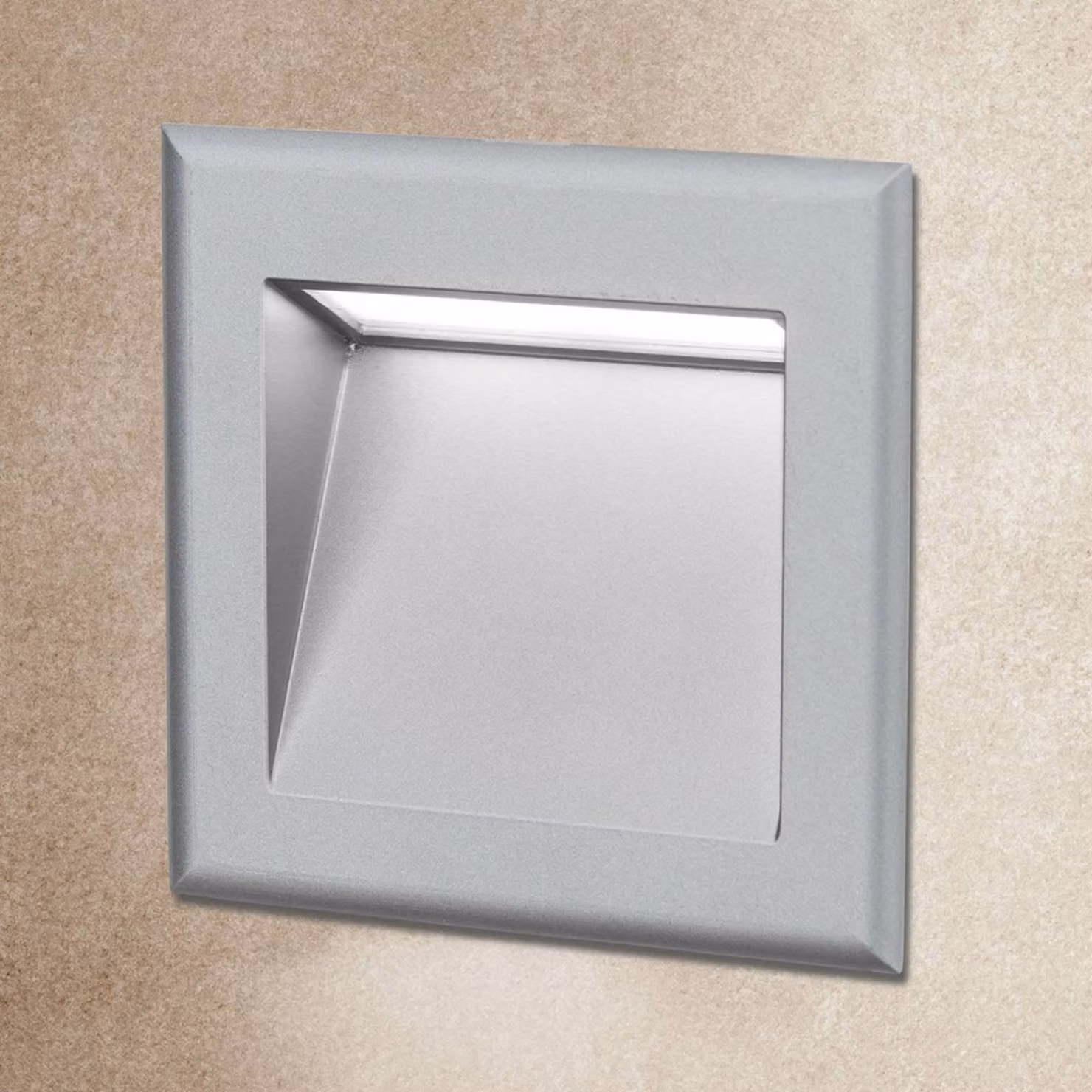 ORION Applique a LED da incasso Stairs p. le scale, Alluminio / Grigio / Zincato, Corridoio, Alluminio, Moderno