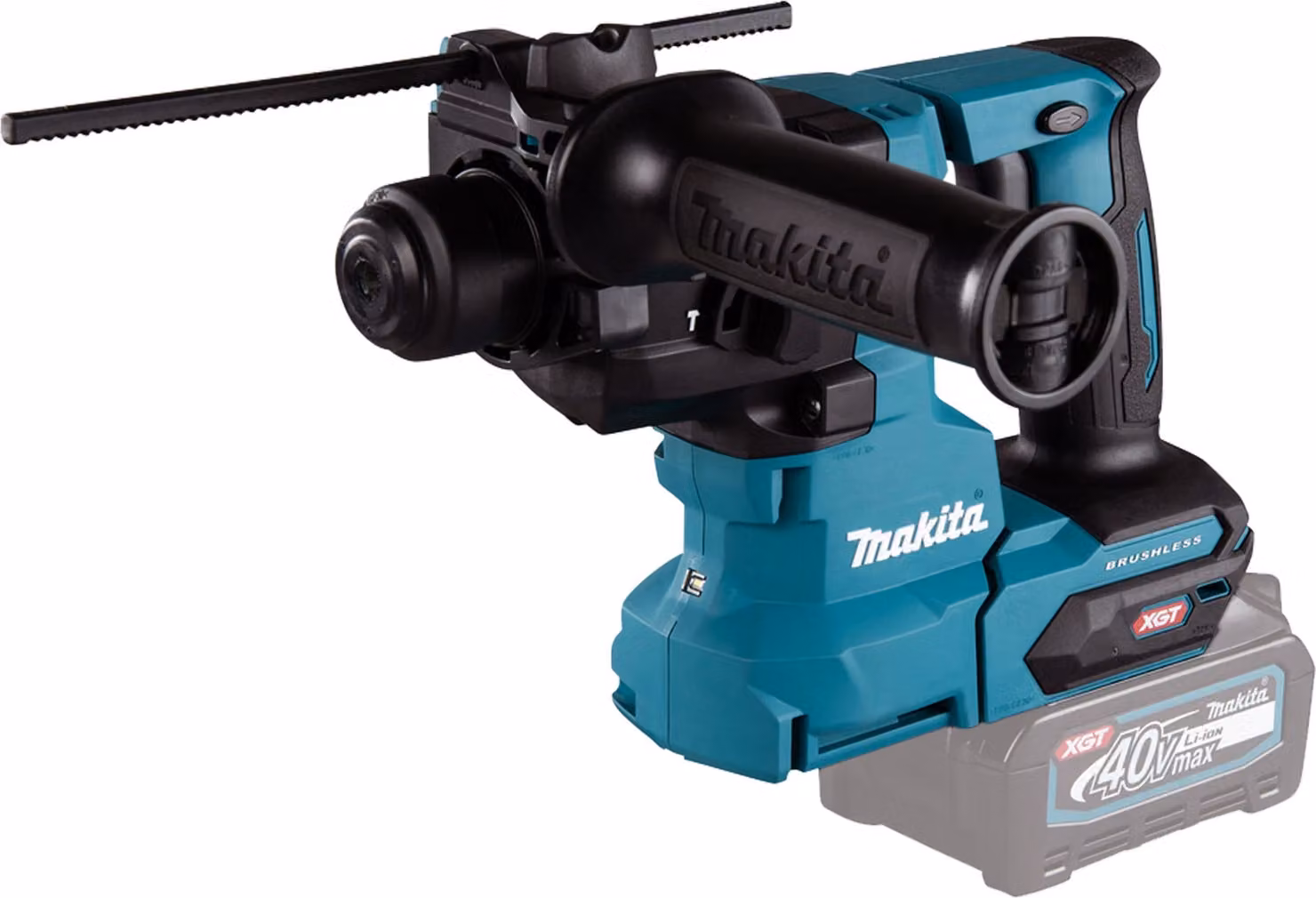 Martello perforatore a batteria Makita XGT, 40 V max, sistema SDS-PLUS, diametro massimo di perforazione 20 mm, energia d'impatto 2,1 J