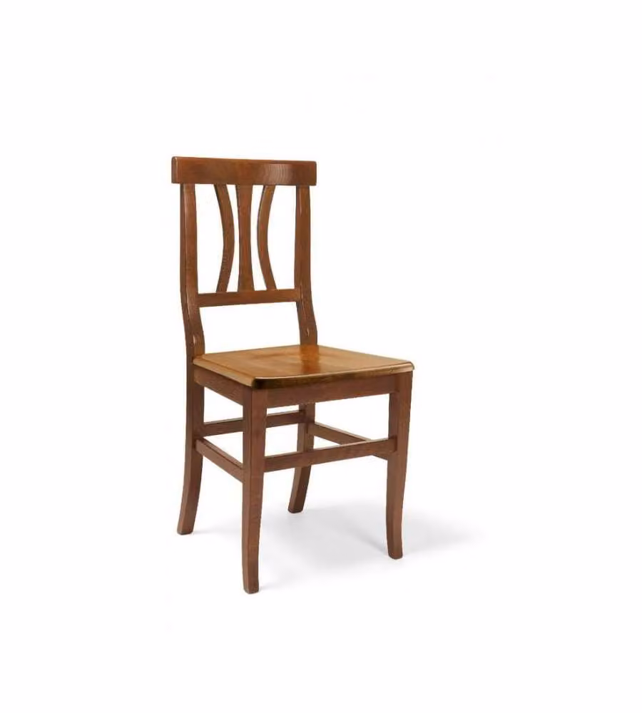 Landia Sedia in Legno Noce - Design Elegante e Robusto - Comfort Ideale