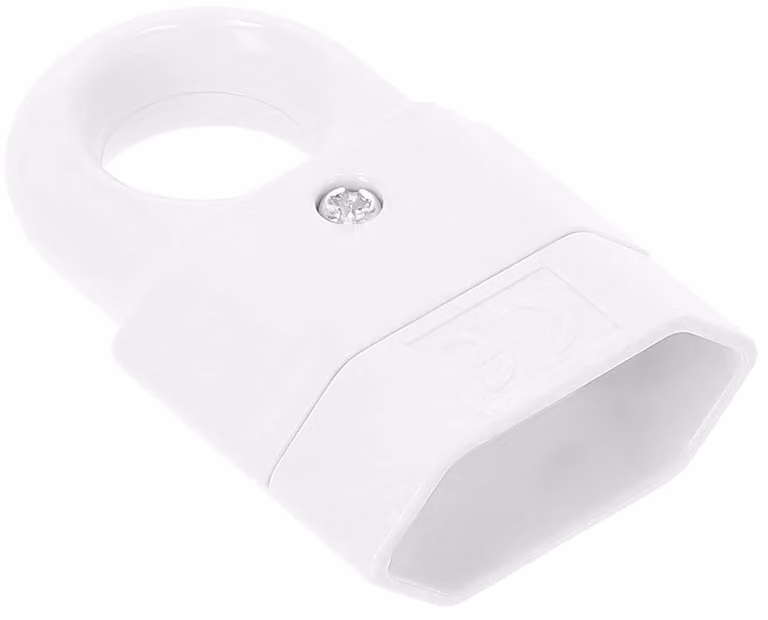 KOTARBAU® Presa di corrente europea senza messa a terra, adatta per uso domestico, colore bianco