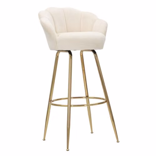 Sgabelli Alti SGABELLO BAR VIENNA CREMA CM 55X53X110 Mauro Ferretti