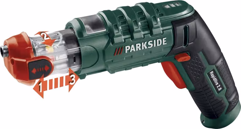 Avvitatore a punta intercambiabile a batteria PARKSIDE® Rapidfire 2.0