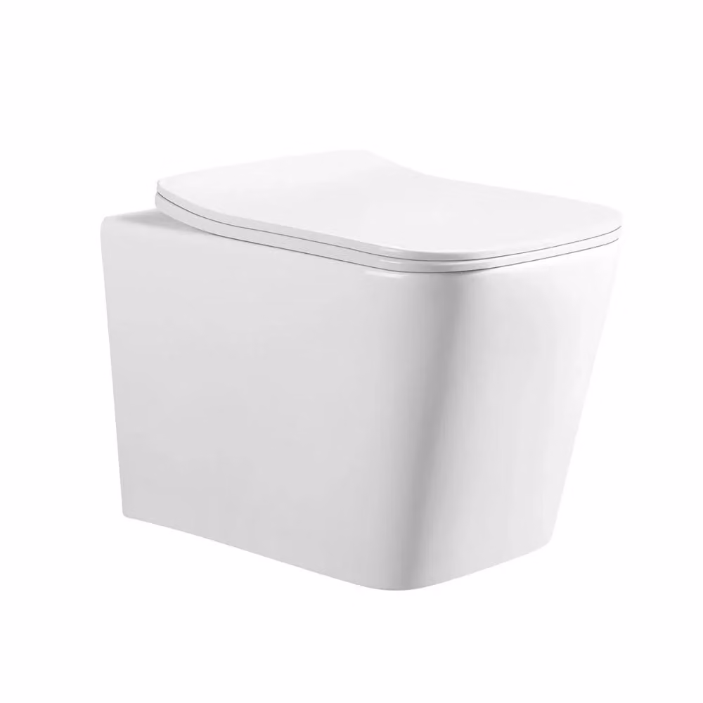 WC Sospeso TEZETA YJ-2303 in Ceramica Bianco Lucido con Scarico a Parete L: 52 cm, P: 37 cm, H: 34 cm – 2