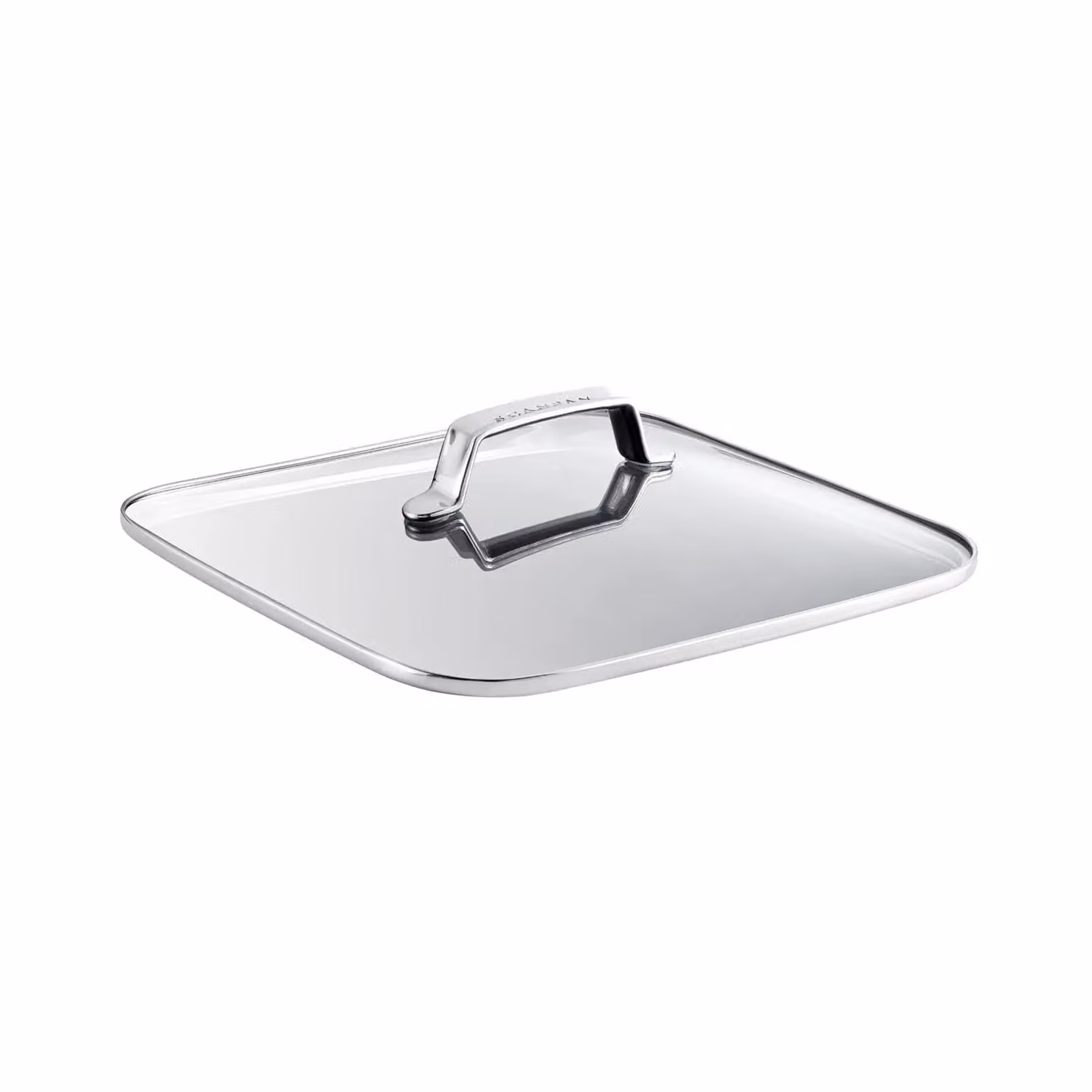 Coperchio quadrato in vetro linea Square - TechnIQ, diam.cm 28x28