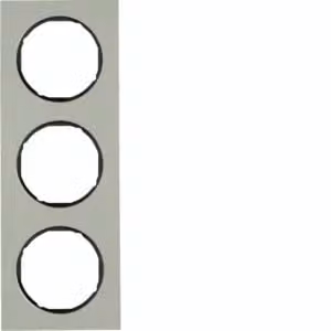 Berker 10132204 Cornice in acciaio inossidabile/nero Berker R.3