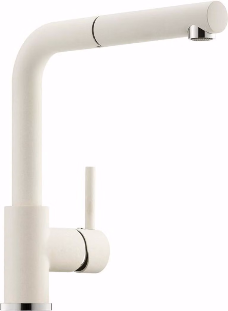 Miscelatore NABER GRAMIX 2 in MAGNOLIA con bocca estraibile / Rubinetto da cucina / Miscelatore monocomando